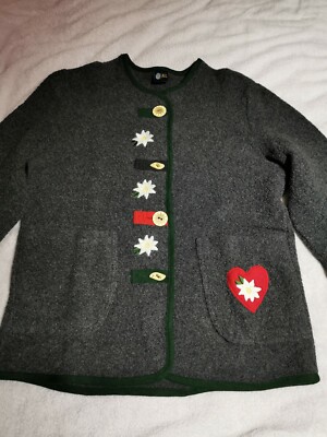 Grau Damen Trachten Jacke Gr 36 (40) C&A