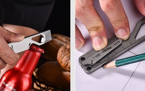 EDC Titanium Alloy Pocket Multi Pry Bar Crowbar Opener Portable Outdoor Gadgets - Picture 14 of 21