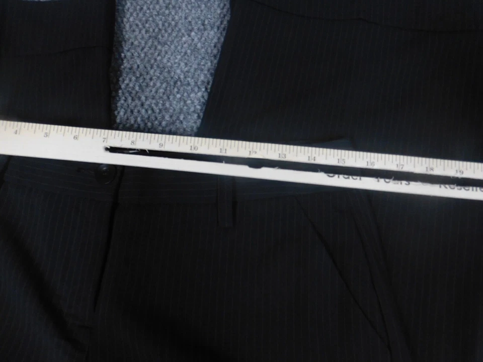 Cabi女式裤子6黑色条纹袖口连衣裙裤 — 第 3/4 张图片