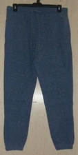 EXCELLENT WOMENS $60 Eddie Bauer BLUE HEATHER "CABIN FLEECE JOGGER" PANT  SIZE M
