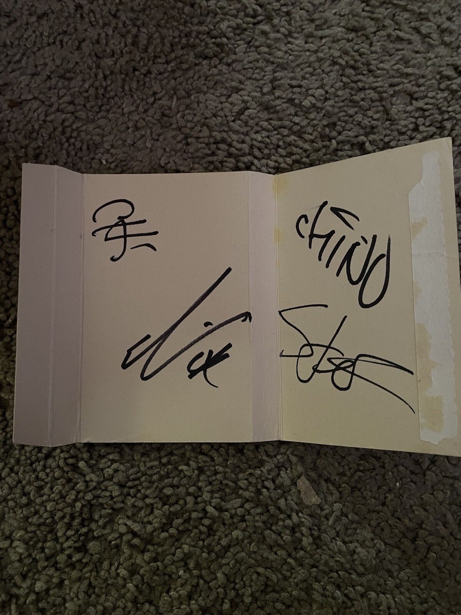 Deftones Autograph W/CHI - Straight Up 2000 SNOT James Lynn Strait