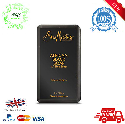 Shea Moisture African Black Soap Bar Soap 8oz/230g