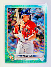 2022 Topps Chrome Aqua Refractors #114 Jake Meyers /199 Houston Astros