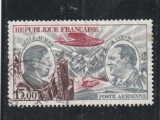 L5601 FRANCE timbre Y&T N° PA 48 de 1973 " Guillaumet et Cados  " Oblitéré