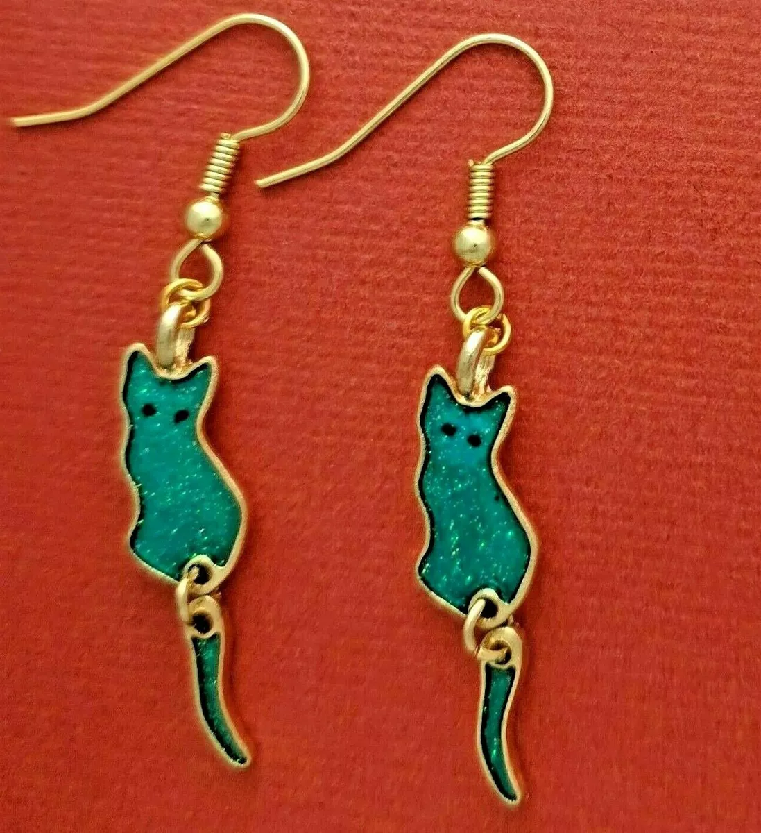 Cat 2024 dangle earrings