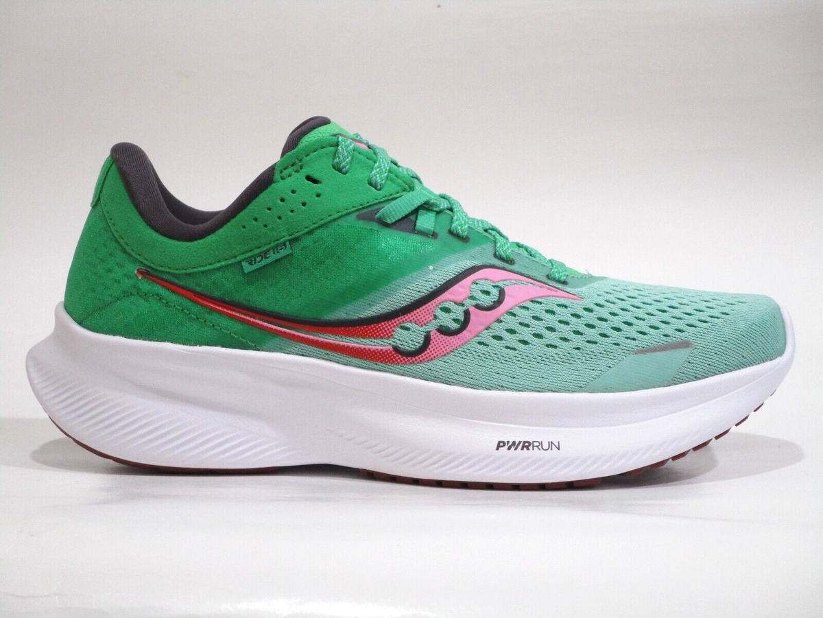 Saucony Women's S10831-25 Ride 16 Running Shoes, SPRIG/Peony, Size 11 Wide  US