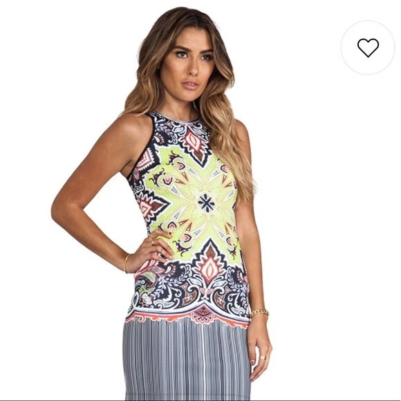 Clover Canyon Scuba Bodycon Dress Havana Paisley Athleisure Golf Beach Tennis XS - Image 3 of 4