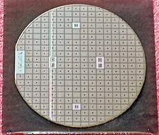 SOS Silicon On Sapphire Historical Wafer First CMOS RAM Memories RCA 3" Vintage