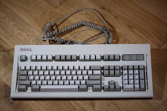 Vintage Dell Lexmark Model M Clicky Mechanical Keyboard 1369050 PS/2 w/ Cable