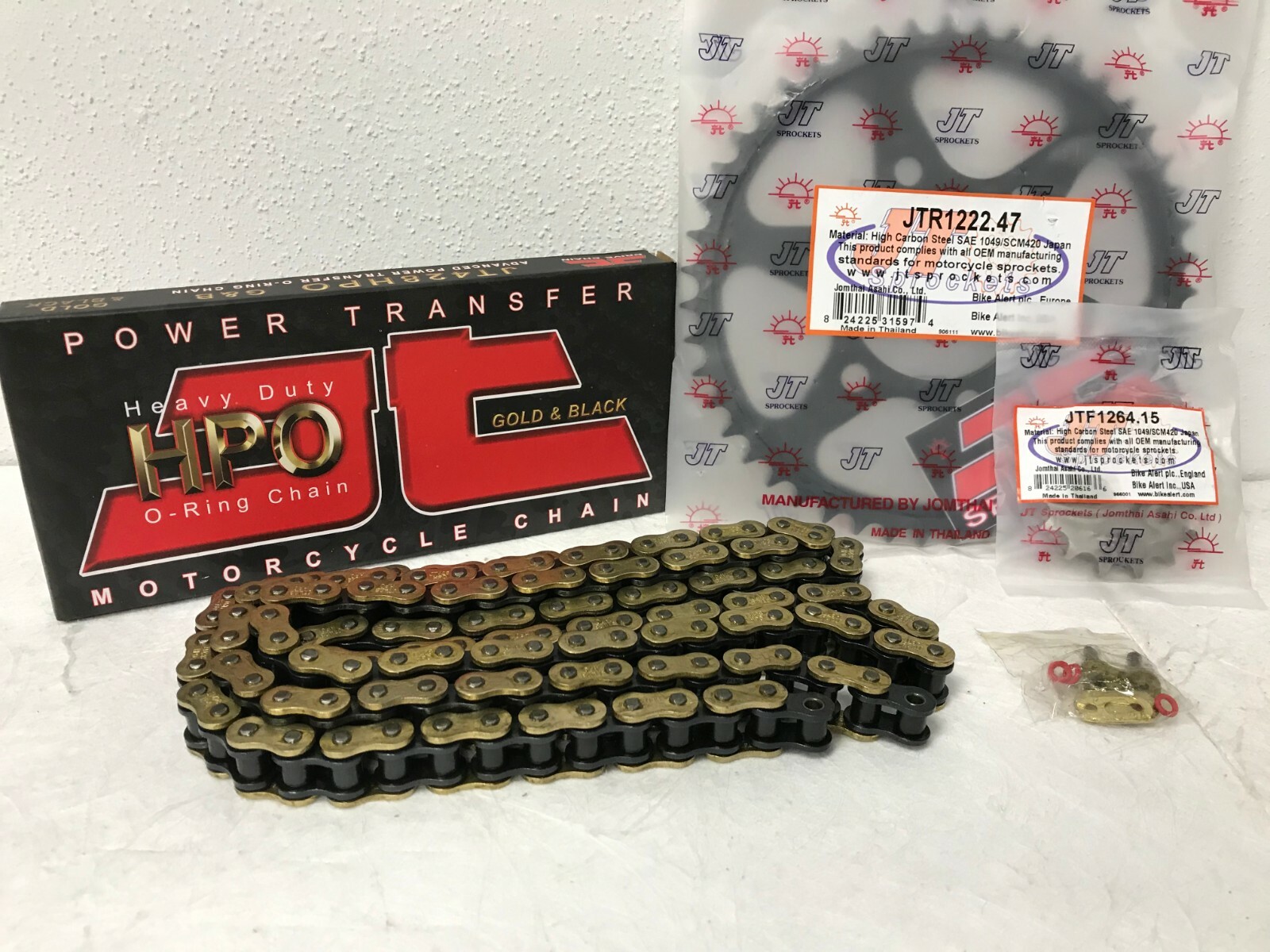 HONDA CB125R CHAIN AND SPROCKET KIT 2018 TO 2020 GOLD O-RING HEAVY DUTY 
