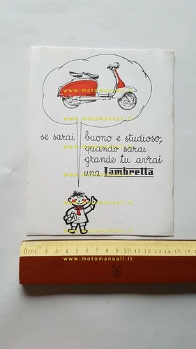 Innocenti Lambretta 125-150 LI Paper Absorbent Gadget Original 1950s