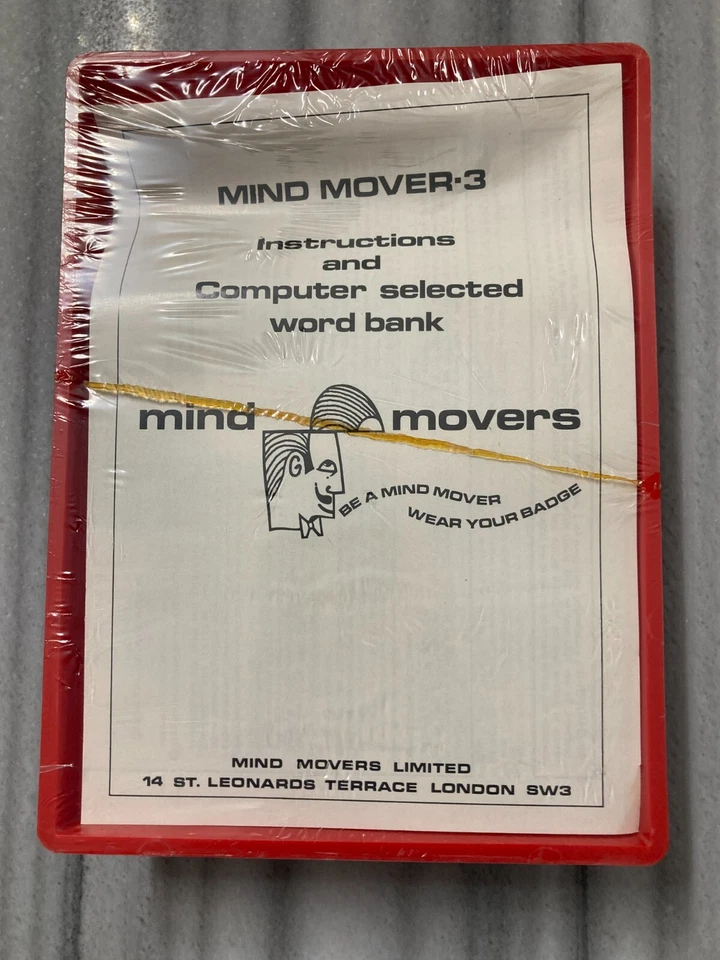 Vintage Mini Mind Movers - 3 Boardgame 1974 Word Game New - Image 2 of 4