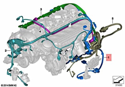 Genuine BMW M3 M4 GTS F80 Wiring Harness Motor Sensorsystem Module 