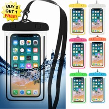 Glow Cell Phone Waterproof Bag Dry Pouch Underwater Swimming Touch Screen Case