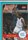 MICHAEL JORDAN 2012/13 Fleer Retro NORTH CAROLINA BASKETBALL CARD Chicago Bulls!