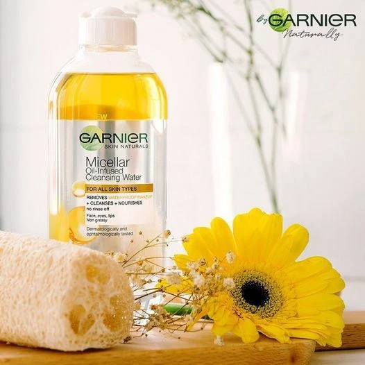 3 x 125ml Garnier Micellar Oil-In Fuse Cleanser Makeup Waterproof Remover Unisex - Image 2 of 4