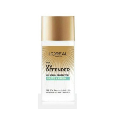 L'oreal UV Defender Serum Protector Matte & Fresh SPF50+ PA++++ 50ml 