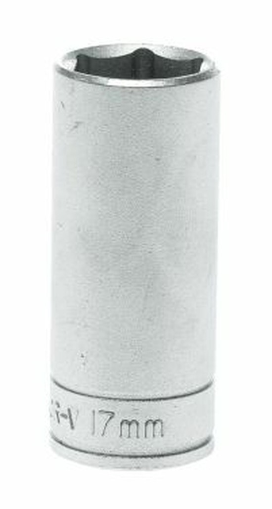 Teng Tools M380617-C - 3/8"" Drive 6pt Deep Hex Socket Metric - 17mm