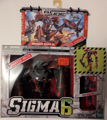2006 GI Joe Sigma 6 Mantis Mech Strike & Destro 2.5'' Action Figure Hasbro