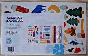 Creative Memories - Lumberjack Stickers  - Retired NLA