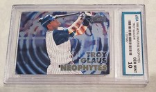 1999 Metal Universe Neophytes TROY GLAUS #1 CGA GRADED Gem Mint 10