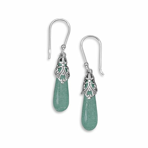 Ancient Roman Glass Aqua Blue Earrings Antiqued Sterling Silver Ancient Roman Glass Aqua Blue Earrings Antiqued Sterling Silver