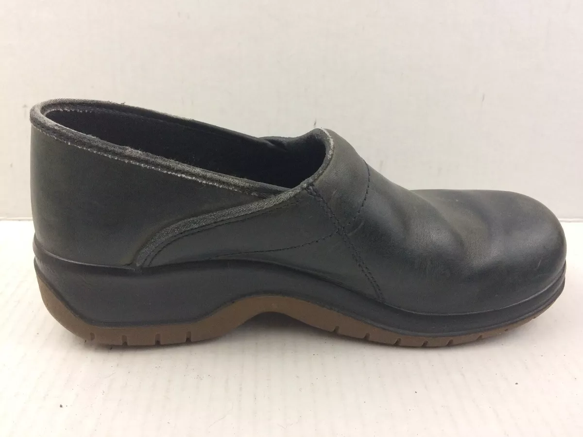 Dansko Sport Womens 10.5 11 Med EUR 41 Green Leather Clogs Comfort Nurse Shoes