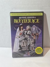Beetlejuice DVD 20th Anniversary Deluxe Edition NEW Sealed Michael Keaton Tim...