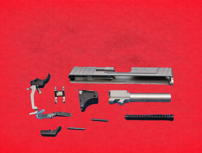 Smith & Wesson SD40VE 40 S&W 3.75'' Stainless Slide & Lower Parts Kit USED Repair