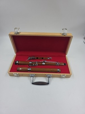 Wooden Piccolo Flute With Silver Keys In Hard Carry Case - Classical Instrument