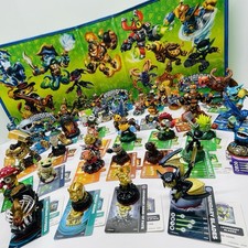 Skylanders Spyro Giants Swap Force LOT OF 40 Figures w/ Cards  Stickers  Case