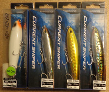 Lotto 4 esche da pesca Shimano Coltsniper Current Sniper Walk 130 nuove diverse