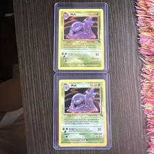 Holo Rare Muk 13/62 - Rare Muk 28/62 - Fossil Unlimited Pokémon 1999 - 2 for 1! on eBay