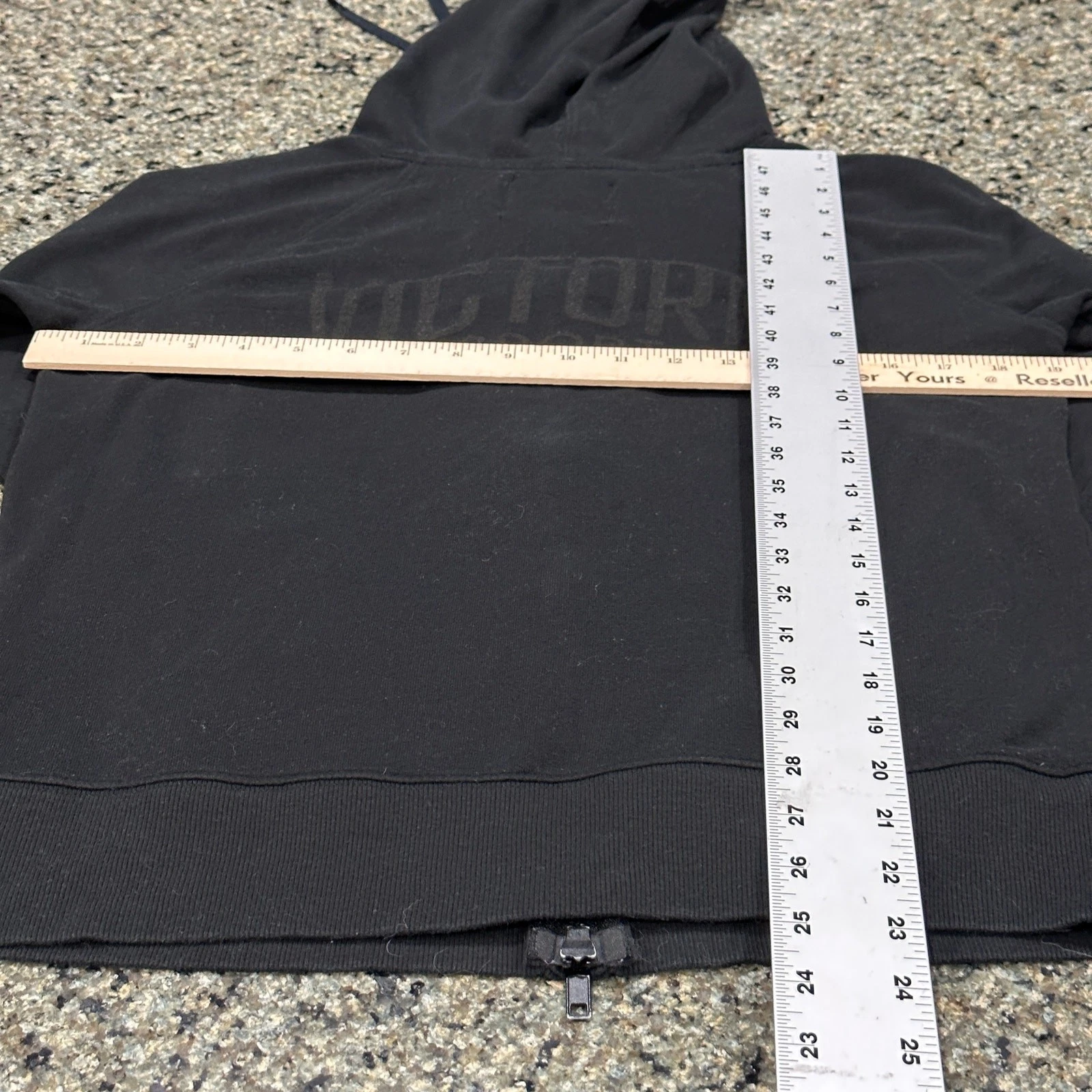 UNDERCOVER Felpa con cappuccio Victorias Secret taglia S nera cotone full zip tempo libero comoda loungewear