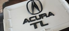 Acura Tl 2004-2008 Painted Matte Black Oem Rear Emblem Badge Set Oem Used Acura Tl 2004-2008 Painted Matte Black Oem Rear Emblem Badge Set Oem Used