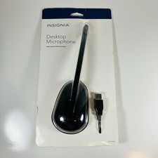 USB Microphone Insignia NS-PAUM50 for Computer Video Calls Gaming HOME OFFICE