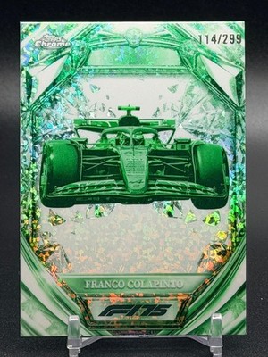 2025 Topps Chrome F1 Diamond 75th Green Mini Diamond Franco Colapinto RC /299