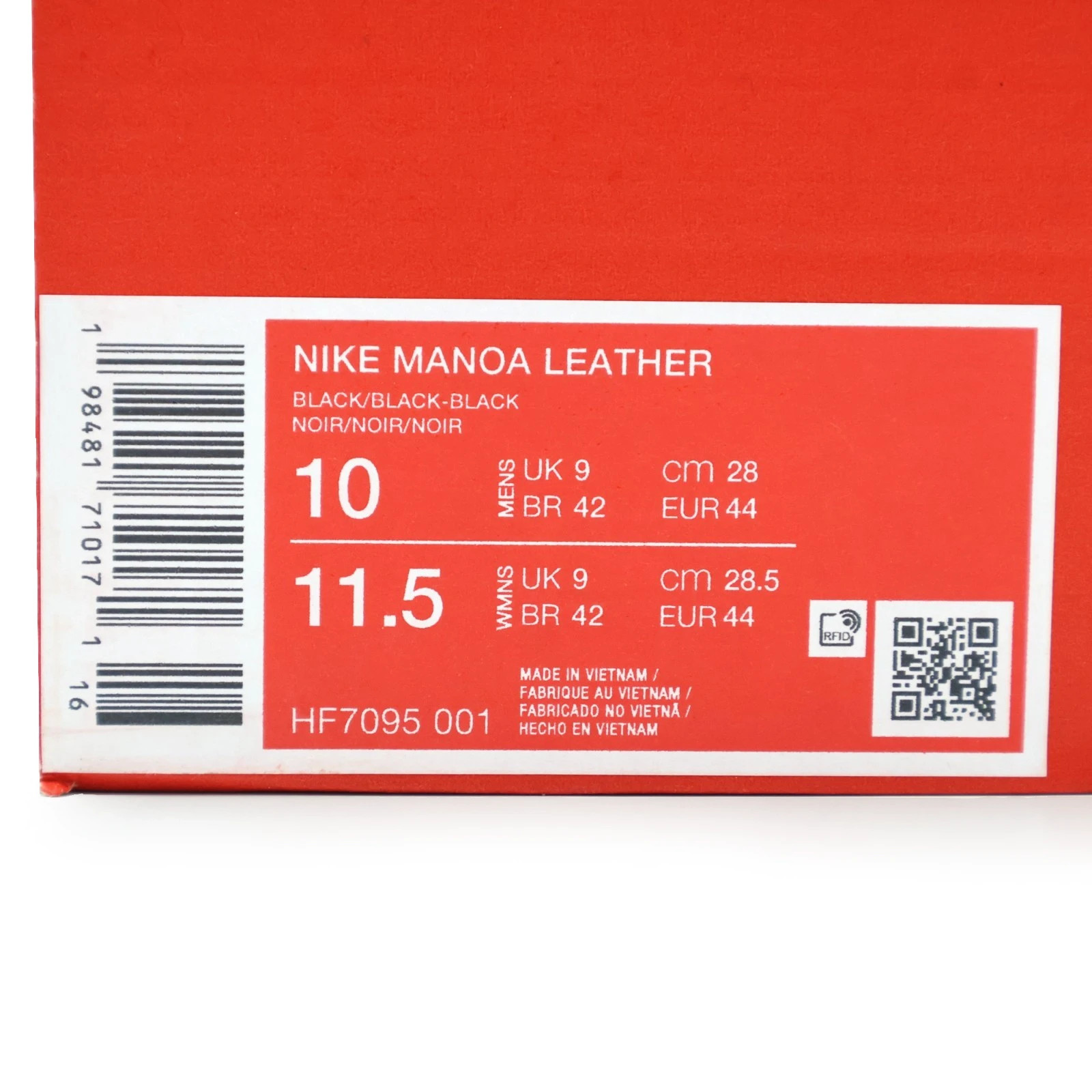 HF7095-001 Nike Manoa Leather Black Black (Men's) image 9