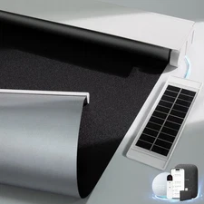 Motorized Blinds with Remote, Smart Blinds with Solar Panel, Thermal Blackout...
