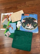 Vtg 1988 Titan Needlecraft No. 84051 Felt 36"Christmas Tree Skirt Kit Snowman