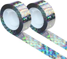 Bird Scare Ribbon Double Sided Holographic Reflective Tape to 2 Packs Product