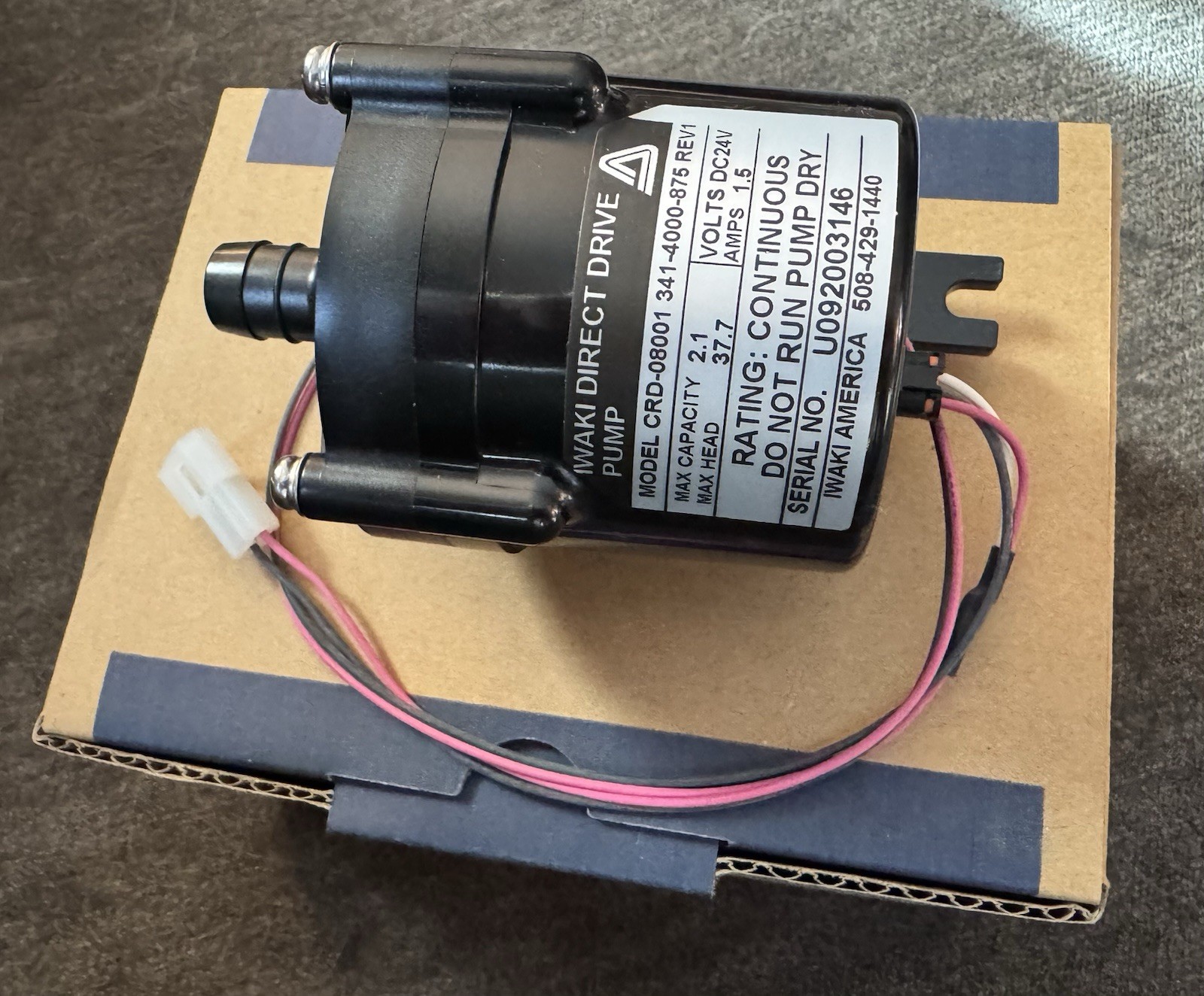New Unused Iwaki Direct Drive Pump CRD-08001