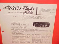 1963 Pontiac Parisienne Oldsmobile Delco Reverberation Service Manual Canadian