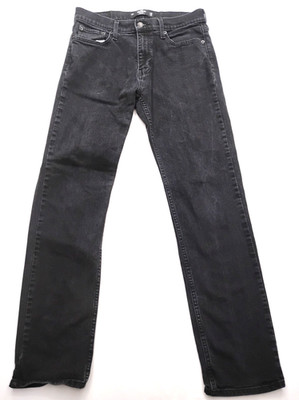Hollister Epic Flex Straight Jeans Mens 32x34 Black Wash Casual Denim