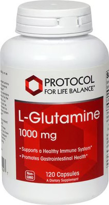2 X Protocol For Life Balance L-Glutamine -- 1000 mg - 120 Capsules