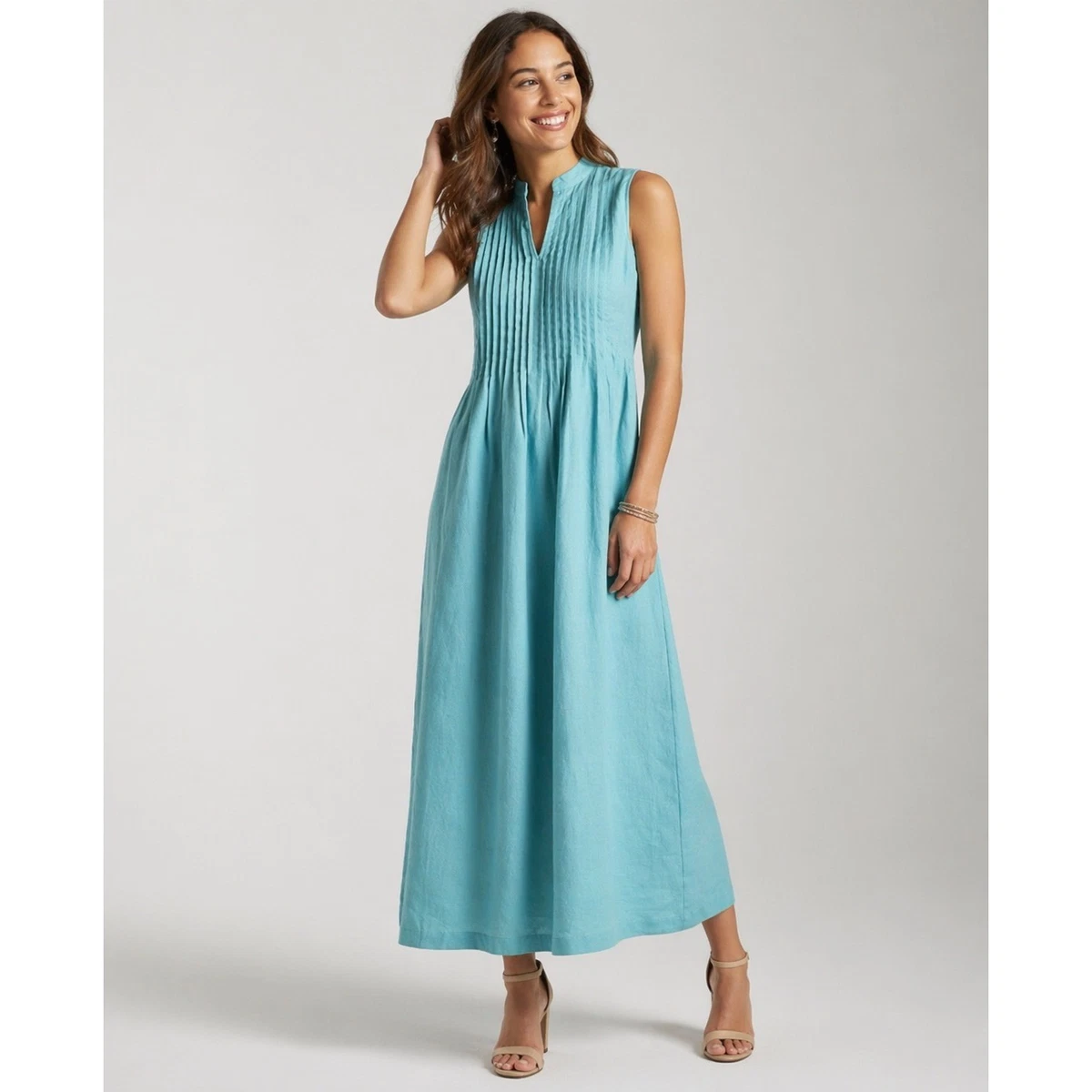 chinese dress ladies Chocolate Journey Linen Maxi Dress