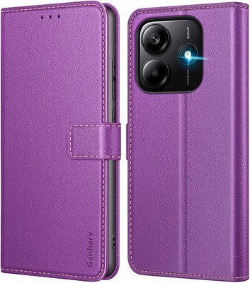 Ganbary Handyhülle für Xiaomi Redmi Note 14 5G Hülle, Premium Leder Klapphülle [