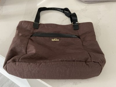 Kipling Tote Bag Dark Brown Color Shoulder Bag Nylon Women's