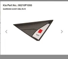Genuine 86210P1000 Door Delta Garnish RH Side for 2023 2024 Kia Sportage