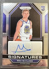 Prizm Signatures Mac McClung Rookie Auto 2022-23 Panini RC #RSI-MAC SP Autograph